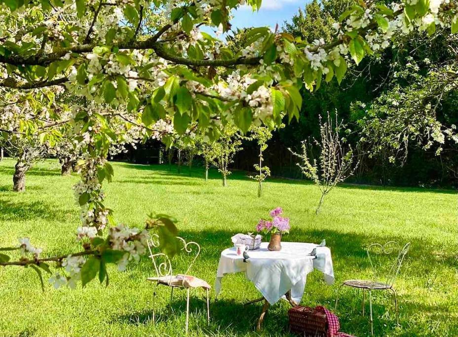 Charming Romantic Tower In Chateau Estate Ocquerre Buitenkant foto